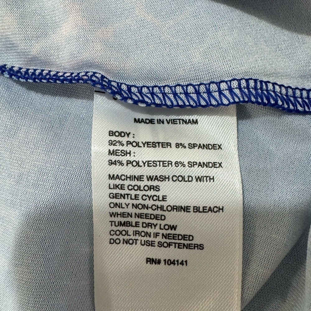 Reebok Blue & Pink Patterned Racerback Tank Top - Picture 5 of 7